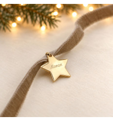 Velours – Bracelet Étoile personnalisée