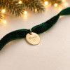 Velours – Bracelet Médaille ronde personnalisée