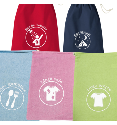 5 Sacs de camp imprimés