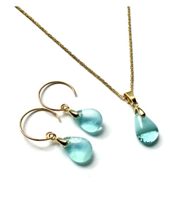 PARURE PERLE aqua