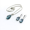 PARURE PERLE argent dichroïque