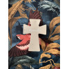 Croix chrétienne personnalisable avec prénom, idée cadeau pour une naissance ou une première communion.