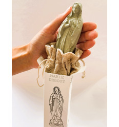 Statue Vierge Marie de Lourdes &ndash; Vert sauge
