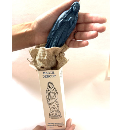 Statue Vierge Marie de Lourdes – Bleu
