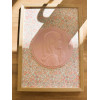 Cadre Vierge Marie personnalisé – Liberty fleuri rose