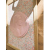 Cadre Vierge Marie personnalisé – Liberty fleuri rose