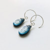 Boucle PERLE dichroïque argent