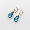 Boucle PERLE dichroïque cyan