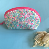 Made in Love pochette arrondie Betsy rose vanille scintillant