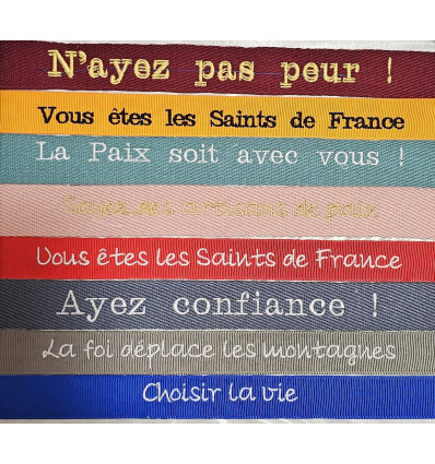 Porte-clés brodé catholique