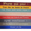 Porte-clés brodé catholique