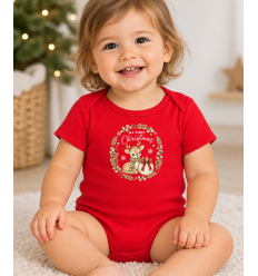 Body b&eacute;b&eacute; Mon Premier No&euml;l renne