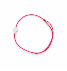 Bracelet fille Croix nacrée