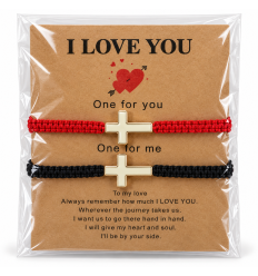 Bracelets couple &laquo; I Love You &raquo;