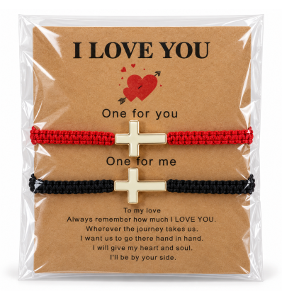 Bracelets couple « I Love You »