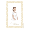 Signet communiante - fillette cheveux courts bruns