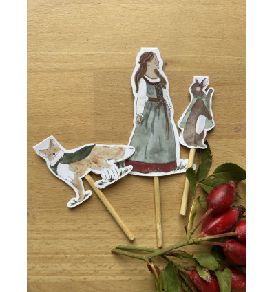 Cake topper fille