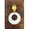 Paire de boucle d'oreille en NACRE & acier inox