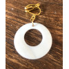 Paire de boucle d'oreille en NACRE & acier inox
