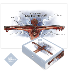 Puzzle Dieu t'aime Grand comme ça !!!