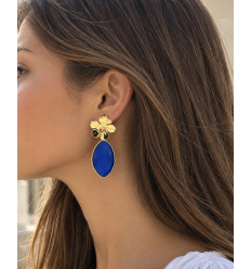 Boucles d’oreilles Félicité (bleu)