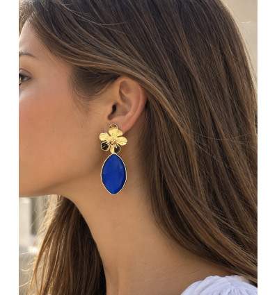 Boucles d’oreilles Félicité (bleu)
