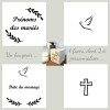 Bougeoir cube de mariage personnalisé
