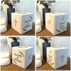 Bougeoir cube de mariage personnalisé