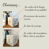 Bougeoir cube de mariage personnalisé