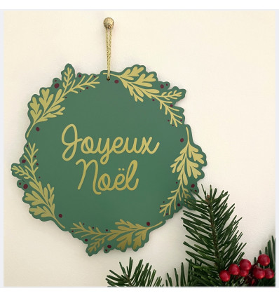Couronne de Noël en bois