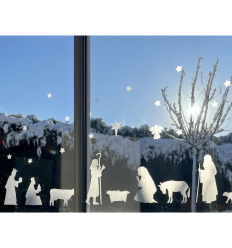 Crèche réutilisable pour vitres