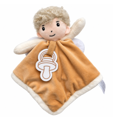 Doudou ange gardien avec attache t&eacute;tine