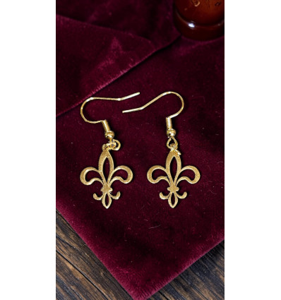 Boucles d'oreilles Fleur de Lys
