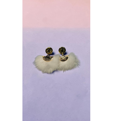 Boucles d'oreilles Éventail Douceur