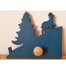 Patère bleue