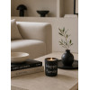 Bougie noire Happy family argent