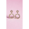 Boucles d’oreilles Couronne de Laurier Dorée