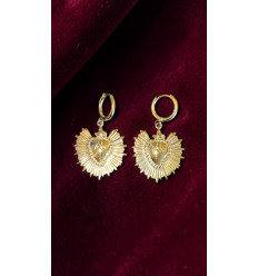 Boucles d’oreilles Sacré-Cœur Rayonnant