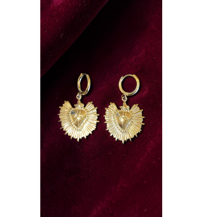 Boucles d’oreilles Sacré-Cœur Rayonnant