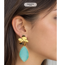Boucles d’oreilles Félicité (vert)