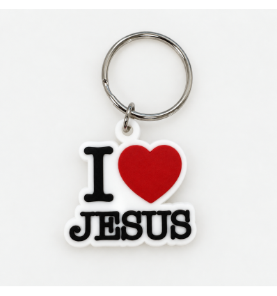 Porte-clés I love Jesus